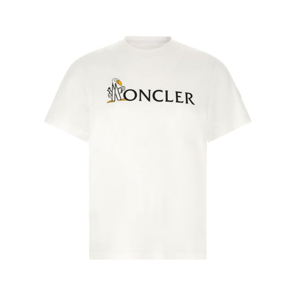 Moncler White Cotton Men's T-Shirt